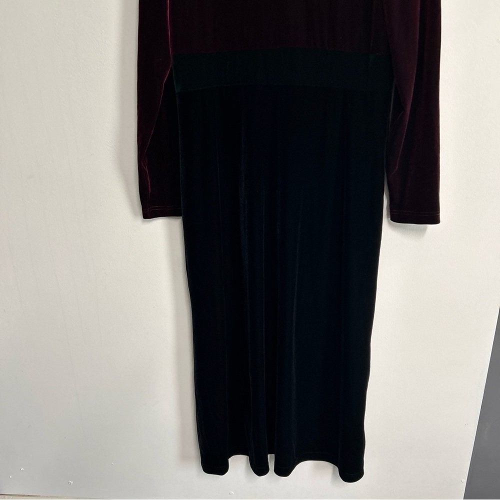 Talbots Women’s Medium Color Block Maxi Dress Min… - image 3